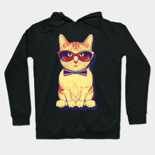 Cat in Glasses Hoodie